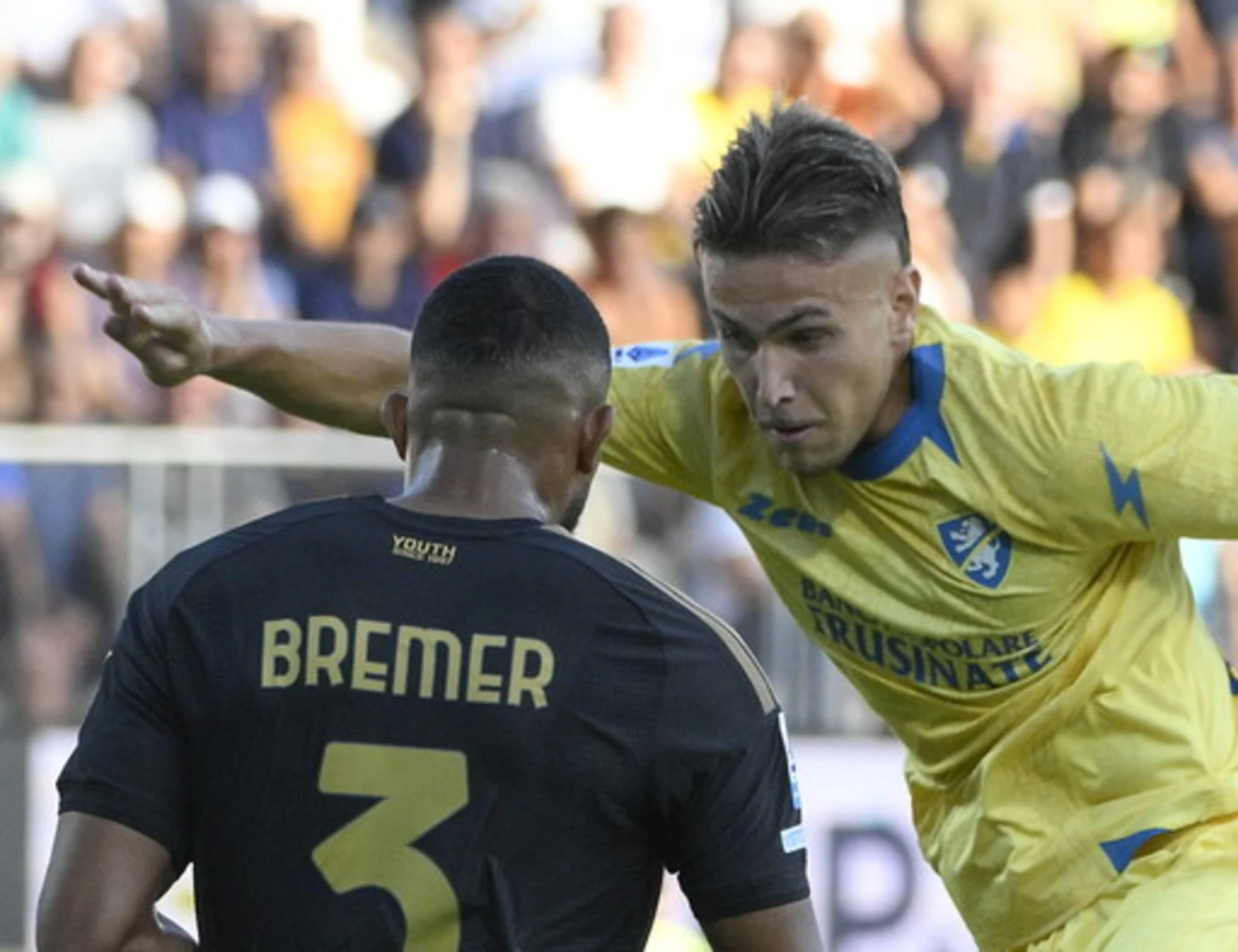 Serie A, alla Juve serve Bremer per piegare il Frosinone: 1 a 0 per i bianconeri