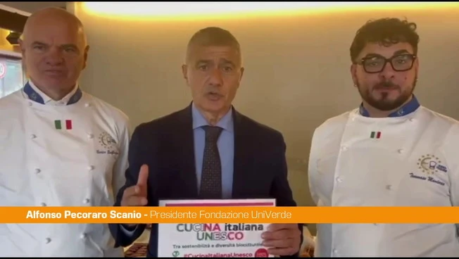 Pecoraro Scanio "Massimo impegno per la cucina italiana patrimonio Unesco"