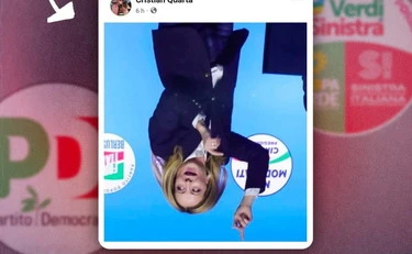 Meloni, sindacalista eletto con Pd e Avs posta una sua foto a testa in giù: scoppia il caso