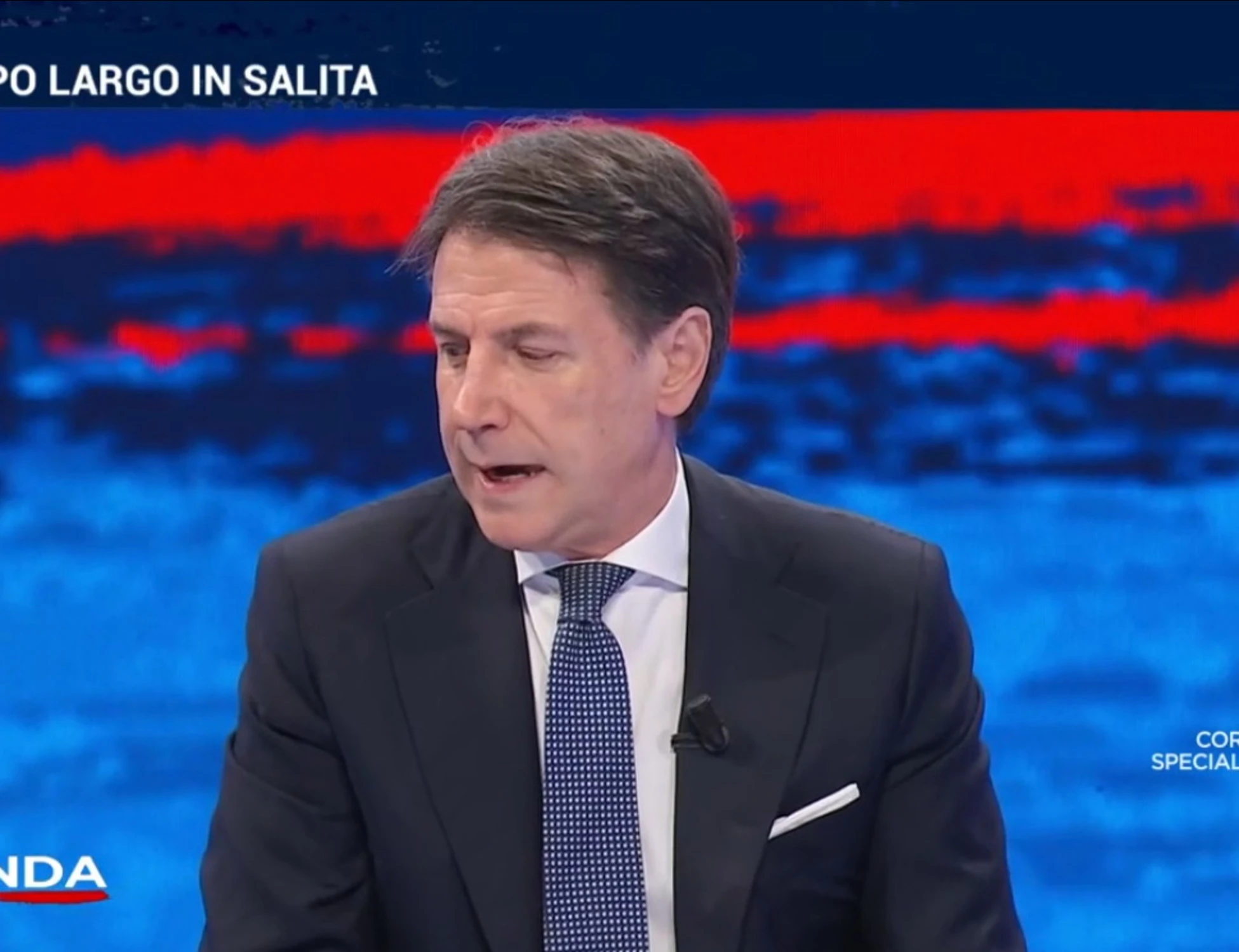 In Onda, Giuseppe Conte umiliato in tre secondi: "Un pensiero magico"