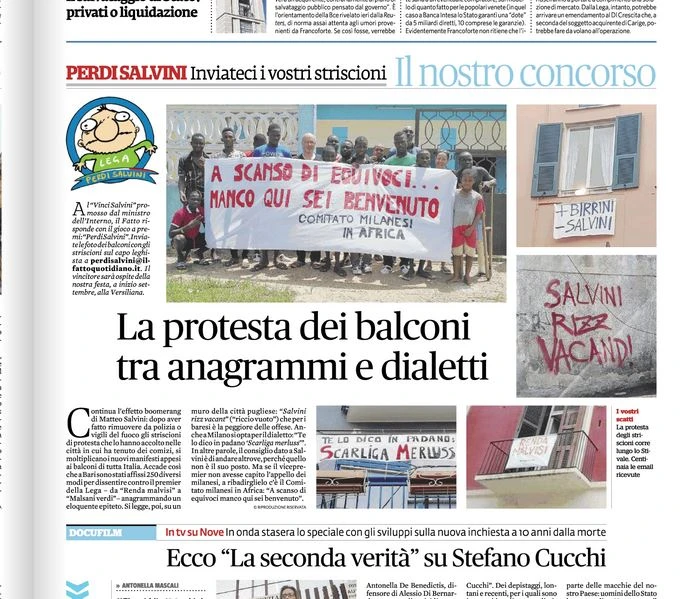 Matteo Salvini, la nuova frontiera di Travaglio: lancia il "Perdi Salvini" e pubblica gli insulti al leghista