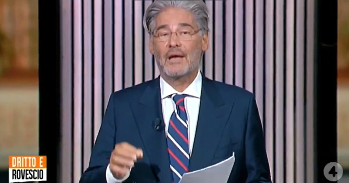 Dritto e Rovescio, arriva Luca Zaia e Paolo Del Debbio lo introduce così: "Lasciamo stare la robetta", come gode il Doge