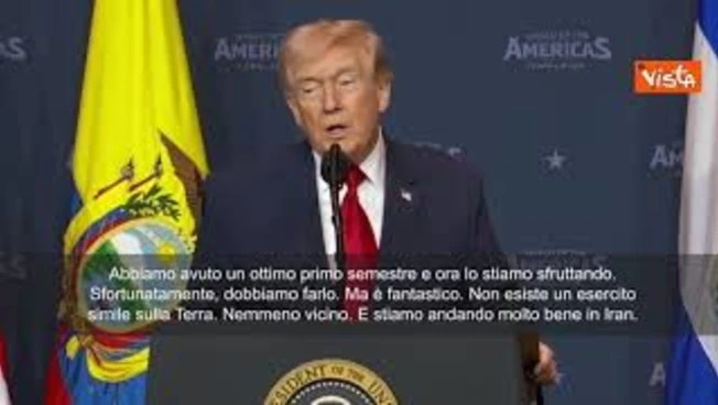 Trump: Stiamo facendo bene, distrutte 42 navi della Marina iraniana in 3 giorni