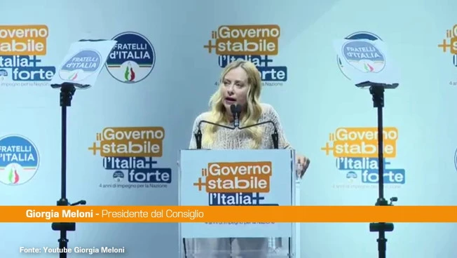 Meloni "Femminicidio esiste, si uccide una donna perché vuole essere libera"