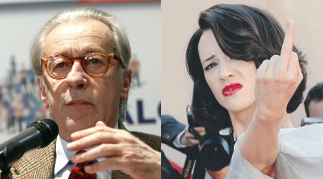 Vittorio Feltri risponde ad Asia Argento: &quot;Fa il dito a noi ma disse sì al vecchio porco di Hollywood&quot;