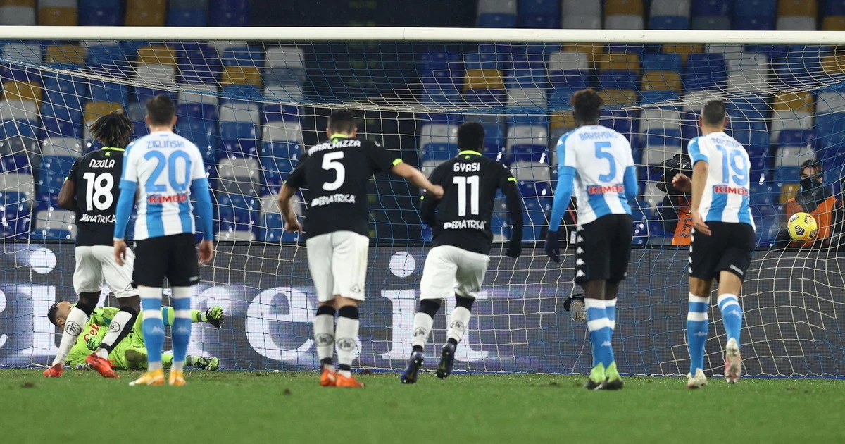 Serie A, lo Spezia si porta a casa la vittoria contro il Napoli