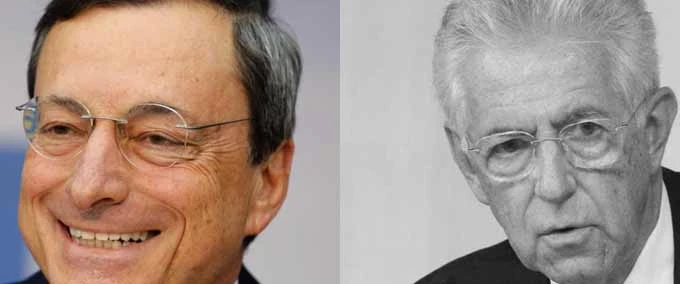 Mario Draghi e Mario Monti