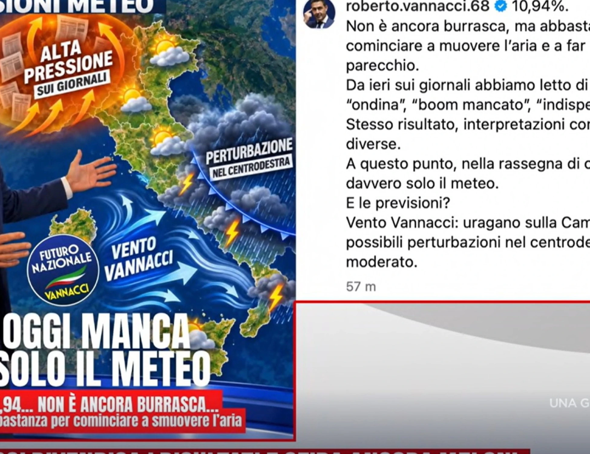 Vannacci, "manca solo il meteo": il post che fa impazzire il dem Provenzano