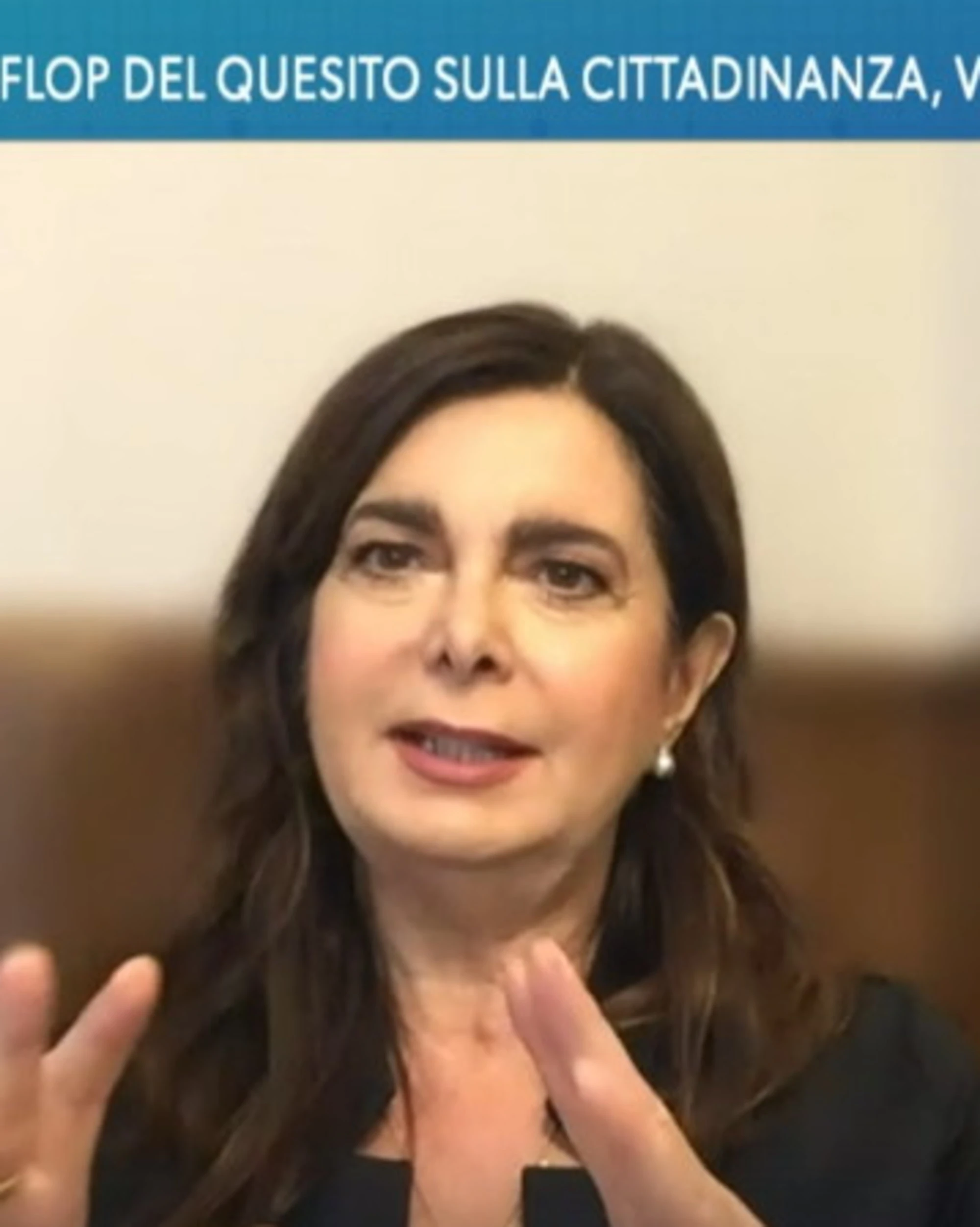 Referendum, Laura Boldrini: "Sulla cittadinanza un errore di comunicazione"