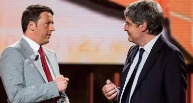 Del Debbio con Renzi straccia Formigli e batte pure Fazio