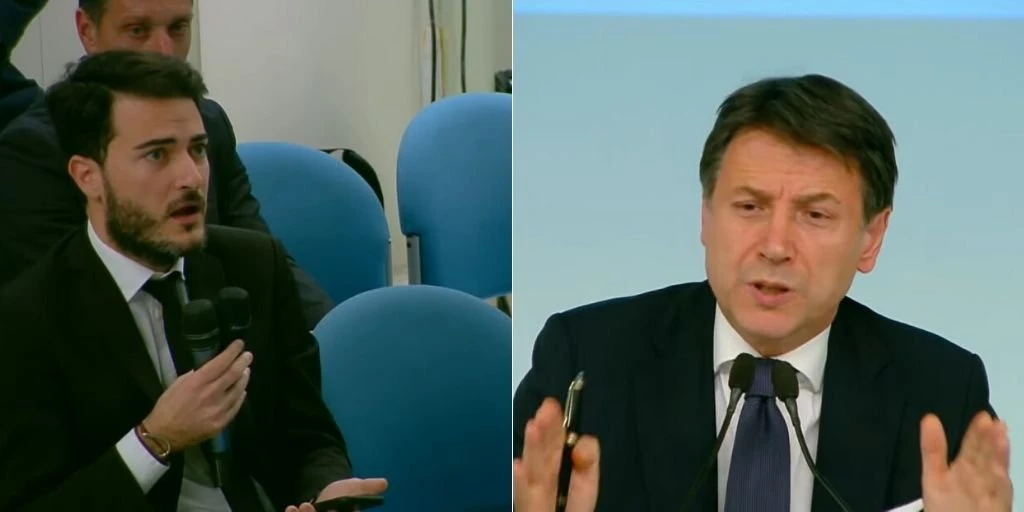 Giuseppe Conte contro La Iena Monteleone, rissa nella notte: il video di Franco Bechis