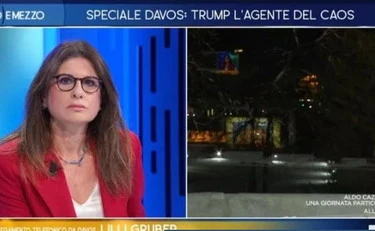 Incendio a Davos, paura per Lilli Gruber: evacuato lo studio in diretta