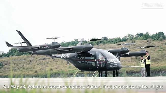 Cina, gli aeromobili elettrici a decollo verticale per passeggeri sono realtà
