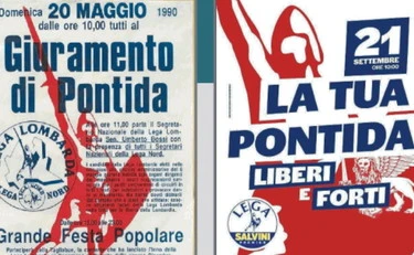 Lega, il manifesto di Pontida 2025: una clamorosa somiglianza