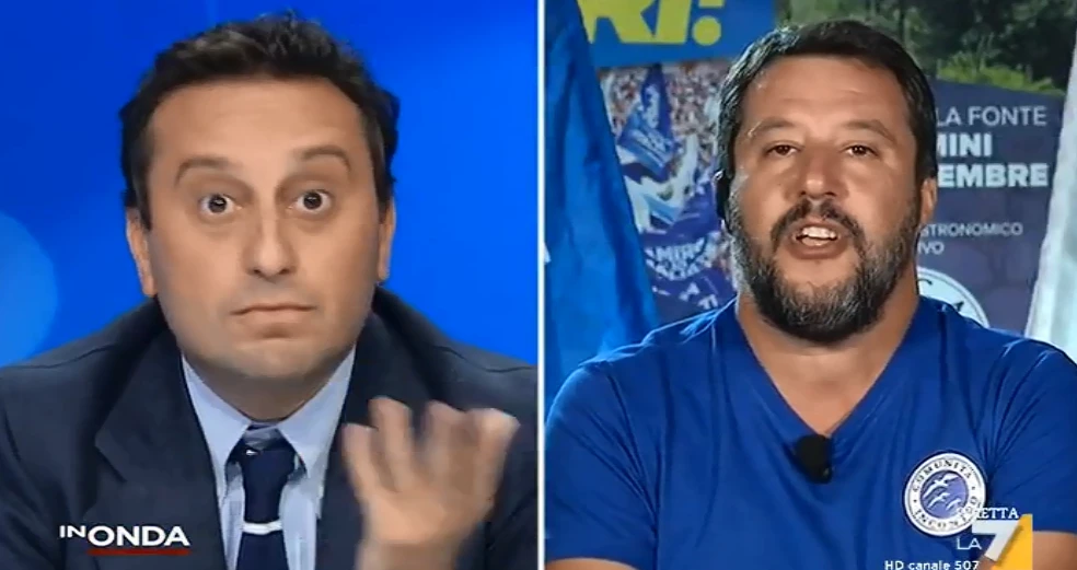 David Parenzo e Luca Telese interrompono Matteo Salvini in diretta, la risposta è da ovazione