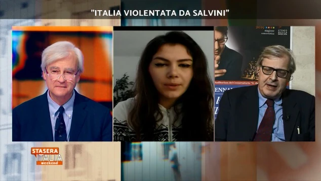 Stasera Italia, Vittorio Sgarbi incenerisce Valentina Nappi: "Tu puoi parlare solo di cazz***"