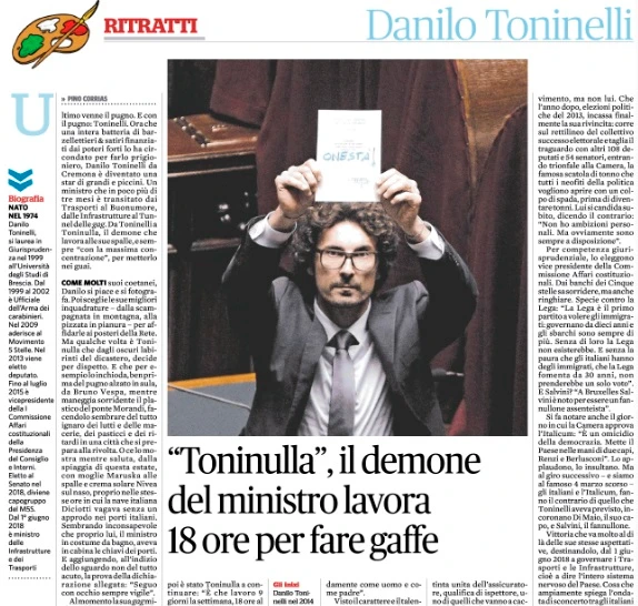 Marco Travaglio scarica Danilo Toninelli: il titolo ferocissimo del Fatto Quotidiano