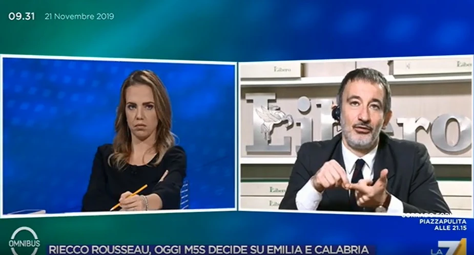 Omnibus, Pietro Senaldi analizza il fenomeno delle Sardine: "Ecco perché hanno successo"
