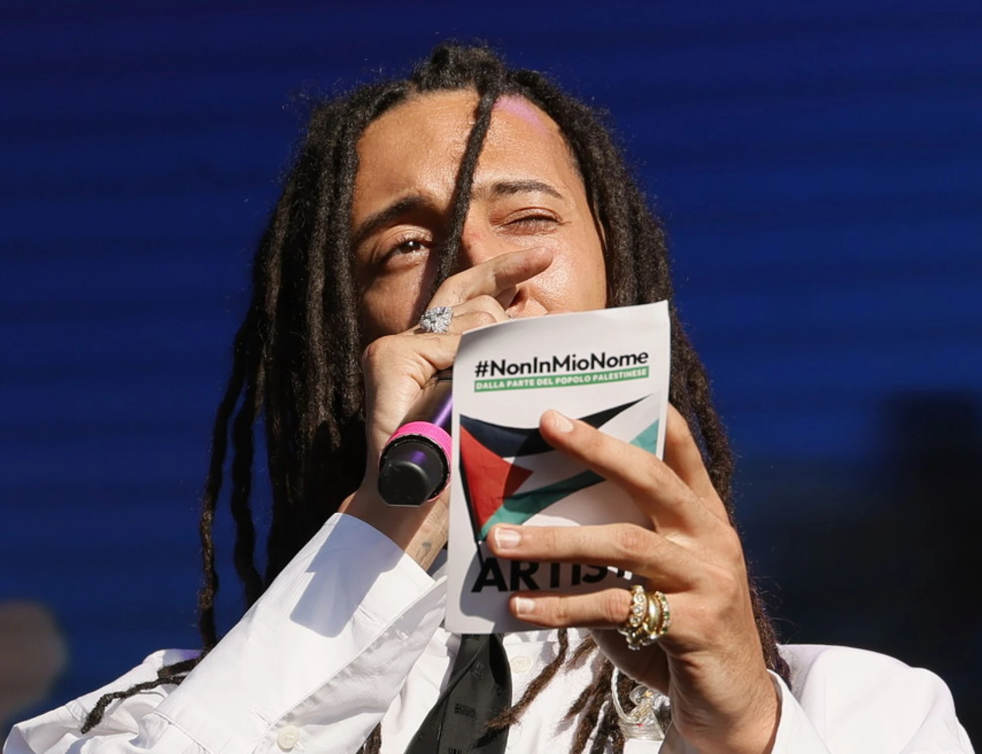 Ghali contro gli artisti non schierati per la Palestina: "Se non dice niente, non siete rapper"