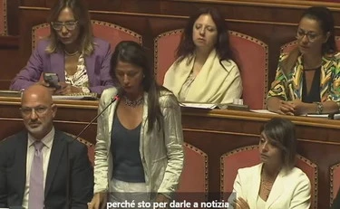 Tajani insultato dalla grillina Maiorino, esplode la bagarre al Senato