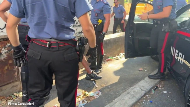 Blitz antidroga nel quartiere Quarticciolo a Roma, 24 arresti