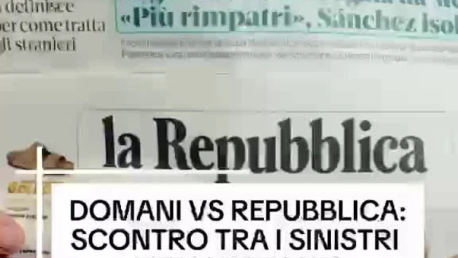 Domani vs Repubblica: scontro tra i sinistri per i migranti