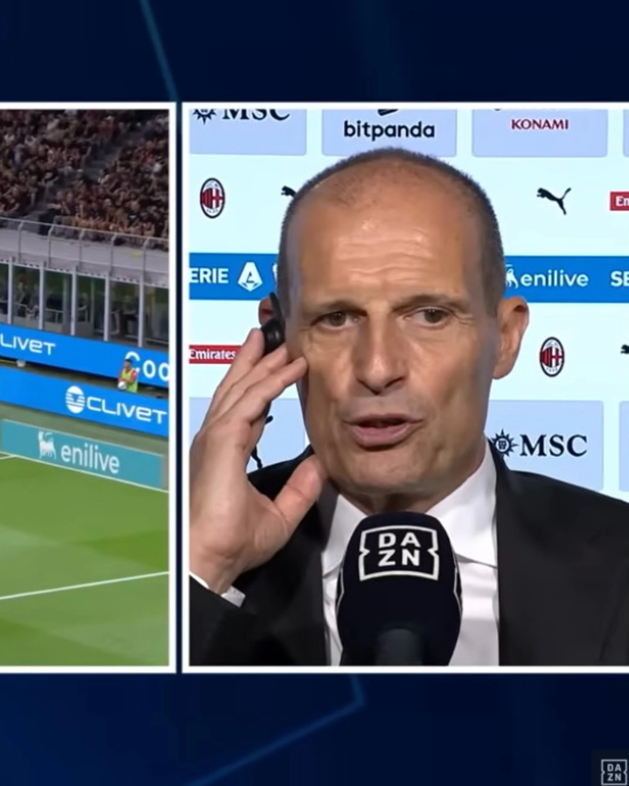 Milan a picco con la Cremonese, Allegri sbotta in diretta: "Non possiamo!"
