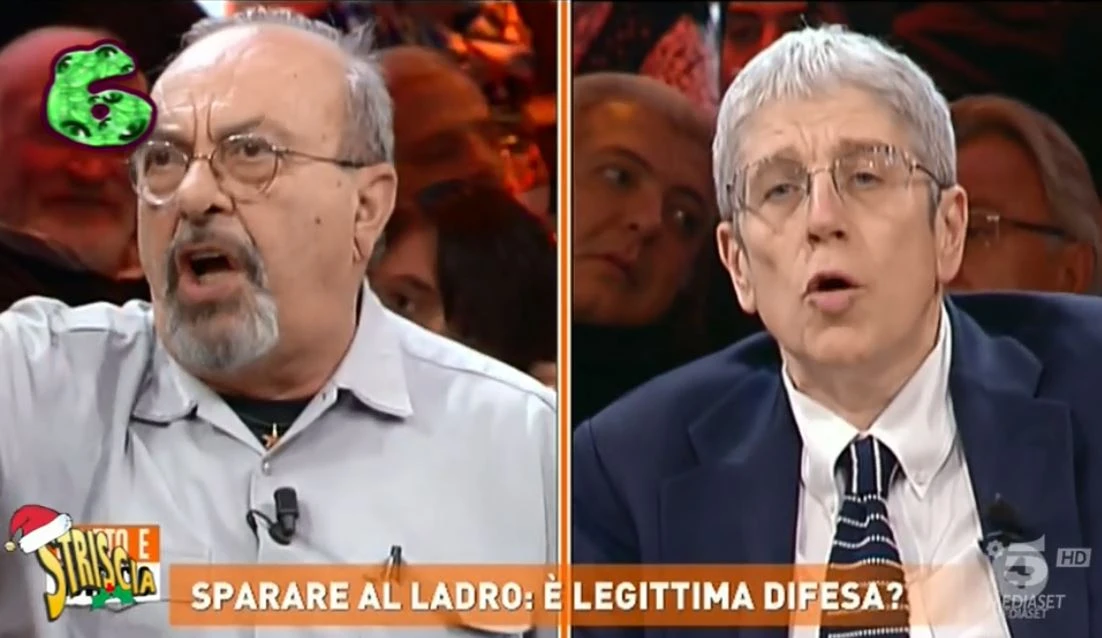Striscia la notizia, la rissa tra Mario Giordano e Vauro in diretta. Del Debbio esplode: "Oooohhhh"