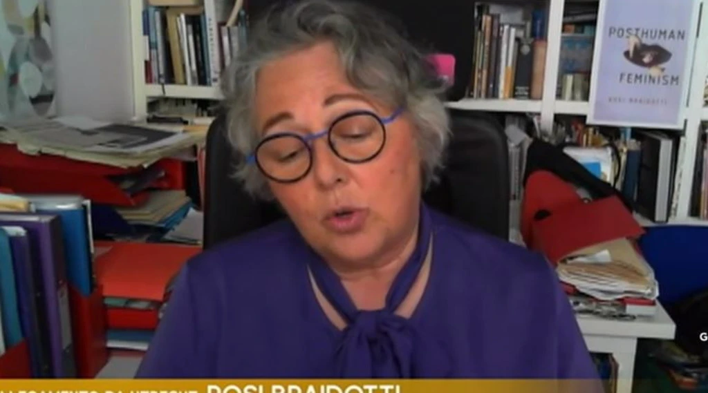 Otto e mezzo, Rosi Braidotti: "Meloni come Putin, propaganda assassina"