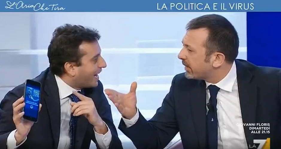 David Parenzo e Andrea Delmastro, scontro a L'Aria Che Tira: "Fascisti moderni", "Topo Gigio Mannaro"