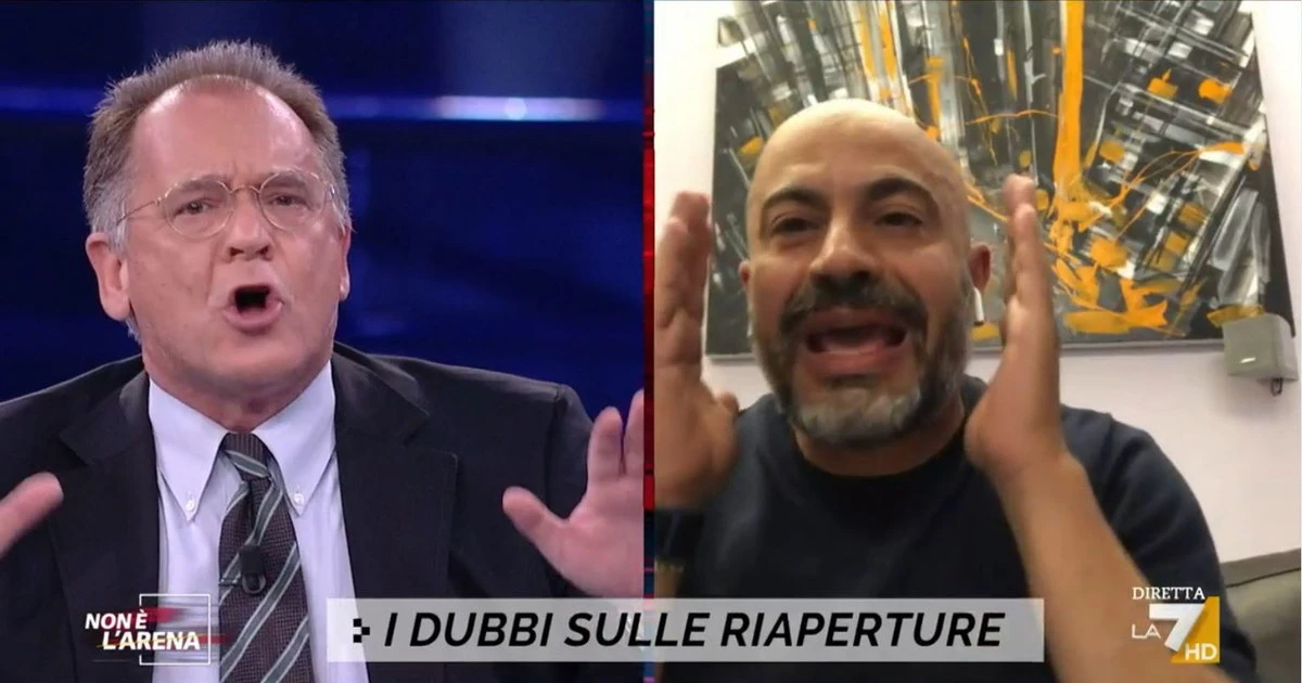 Non è l'Arena, scintille e insulti tra Alessandro Cecchi Paone e Gianluigi Paragone: "Zitto". "Sei matto"