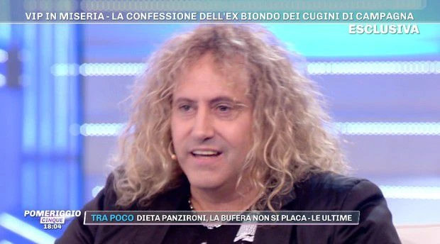 Pomeriggio 5, il dramma di Nick Luciani: com&apos;è ridotto e come campa l&apos;ex dei Cugini di Campagna