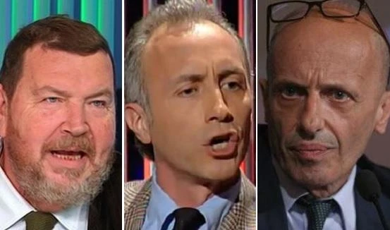 Giuliano Ferrara, Marco Travaglio, Alessandro Sallusti