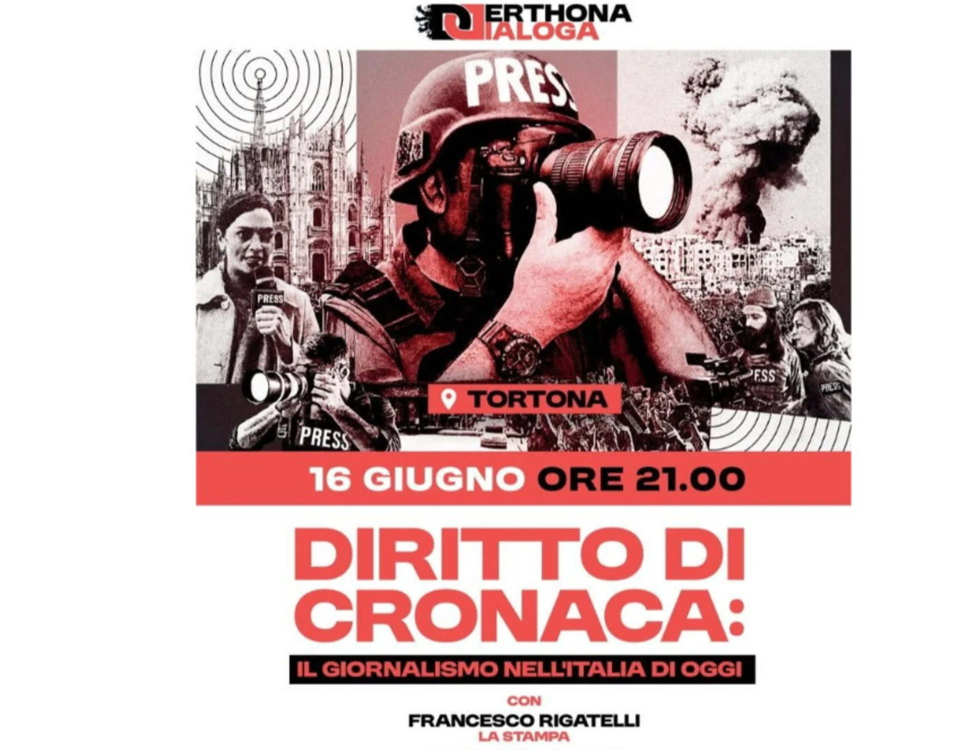 Derthona Dialoga, secondo appuntamento dedicato al giornalismo contemporaneo