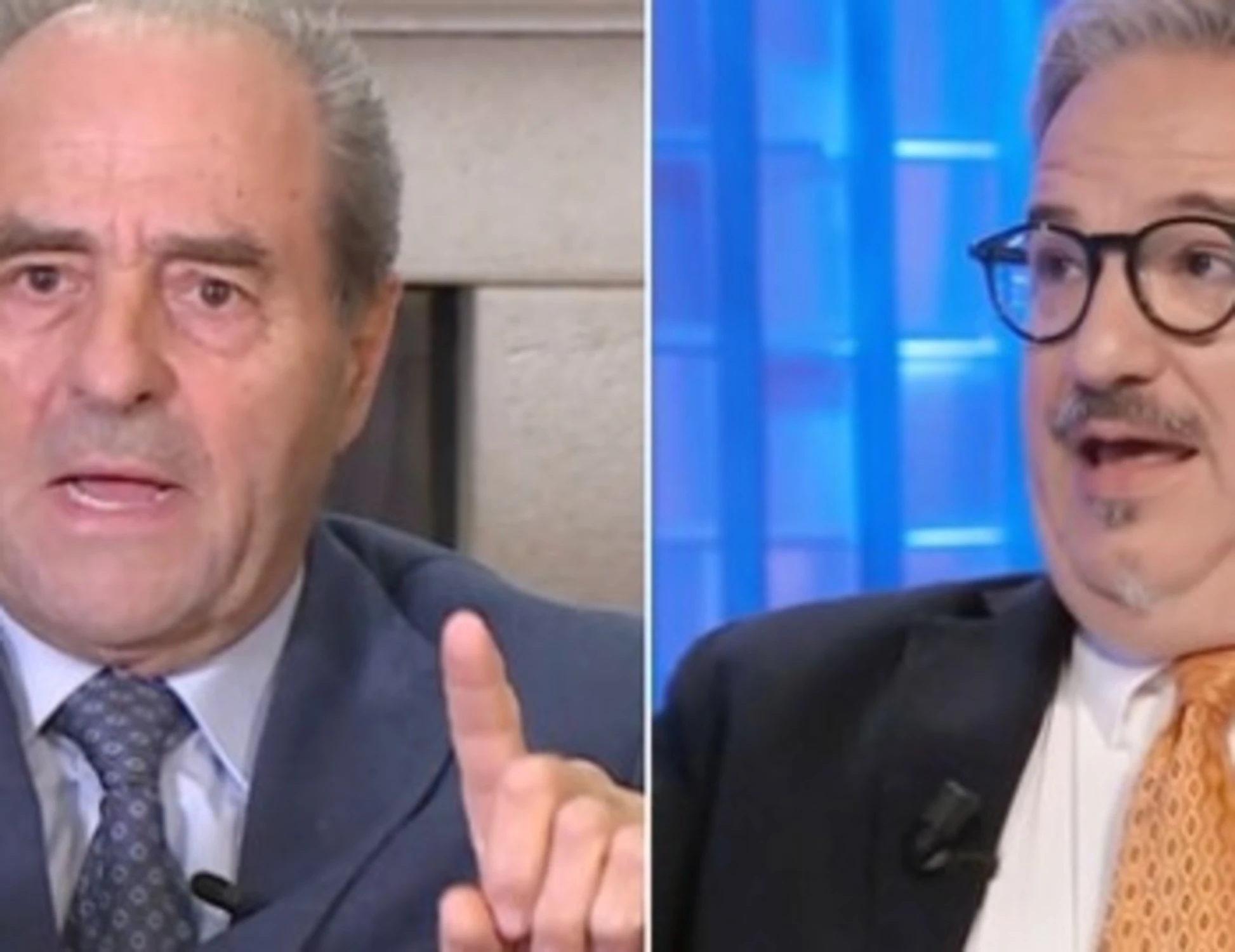 In Onda, rissa tra Di Pietro e Telese: "Non mi parli così"