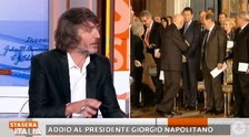 Cruciani a Stasera Italia: "Napolitano? Cinico e capace di tramare"
