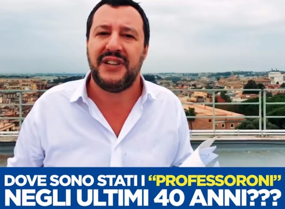 Matteo Salvini contro i "professoroni": "Io sono ignorante, ma voi dove siete stati fino ad ora?"