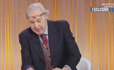 Cinque minuti, con Vittorio Sgarbi Vespa fa lo scoop