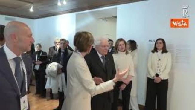 Milano Cartina, il Presidente della Repubblica Sergio Mattarella visita Casa Italia a Cortina