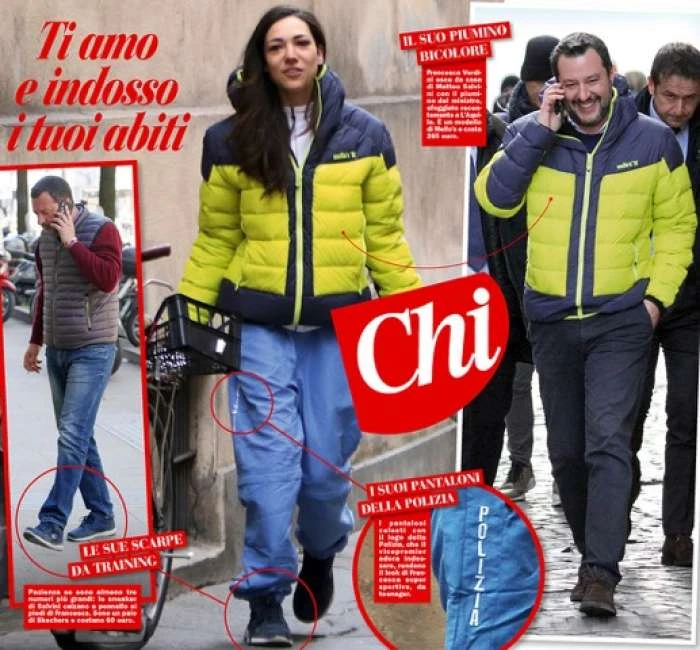 Francesca Verdini paparazzata così all'uscita da casa di Matteo Salvini: i sinistri impazziranno