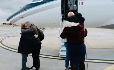 Trentini e Burlò atterrati a Ciampino: ad accoglierli Meloni e Tajani