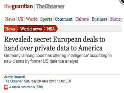 Caso Nsa, Ue chiede chiarimenti a Washington. Berlino: "Roba da guerra fredda"