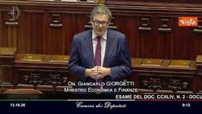 Dpfp 2026, Giorgetti: Nuvole all'orizzonte, ma manteniamo rotta stabilità