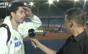 Miltiadis Tentoglou: "Ho fatto una ca***. Intervista interrotta, grande imbarazzo in diretta