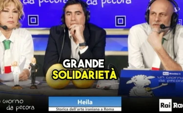 Un giorno da pecora, la fan degli ayatollah gela Fratoianni: "Una sorpresa per tutti"