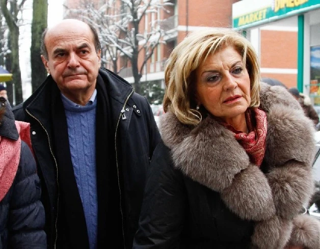 Pier Luigi Bersani e la moglie Daniela Ferrari
