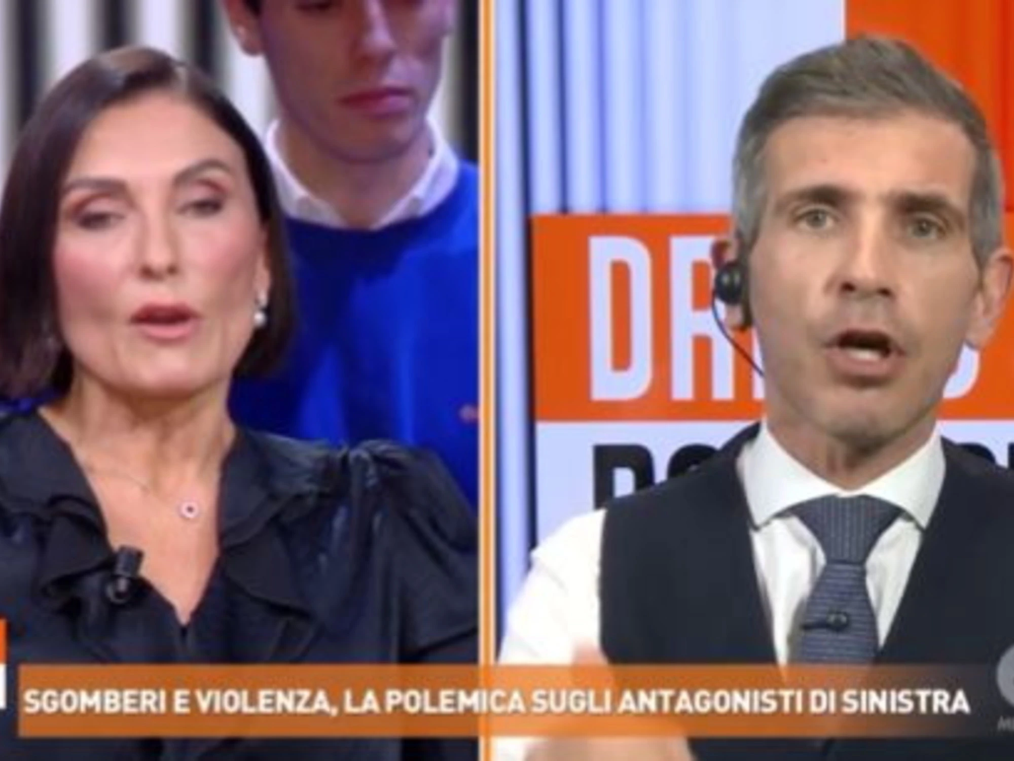 Dritto e Rovescio, la lite Lisei-Morani in tv: "Aggregano delinquenti!"