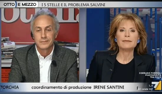 Otto e mezzo, Marco Travaglio fuori controllo: "Dipende da quanti puttan***i...". Lilli Gruber attonita