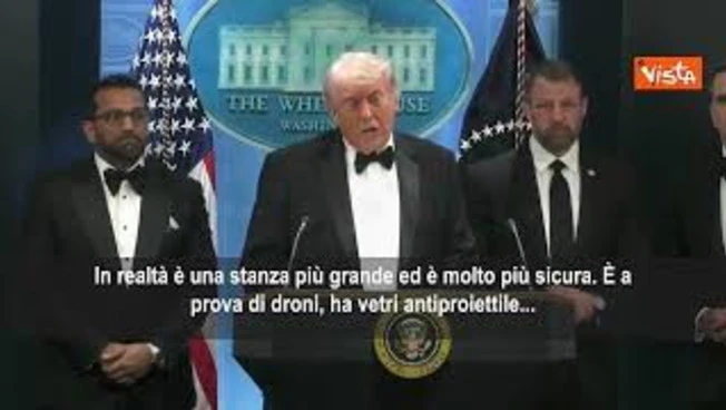 Trump: Attentato dimostra che la Casa Bianca non è sicura, abbiamo bisogno della ballroom
