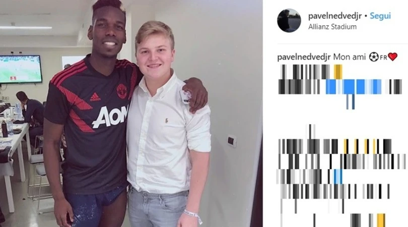 Juventus, il figlio di Nedved pubblica una foto con Pogba: i tifosi impazziscono